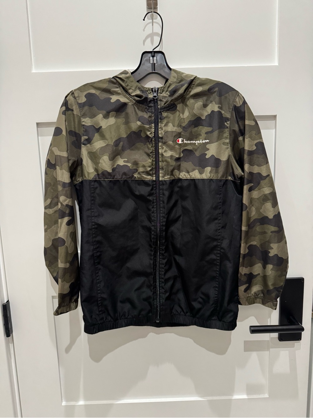 Champion Boys Camo & Black Windbreaker Jacket
